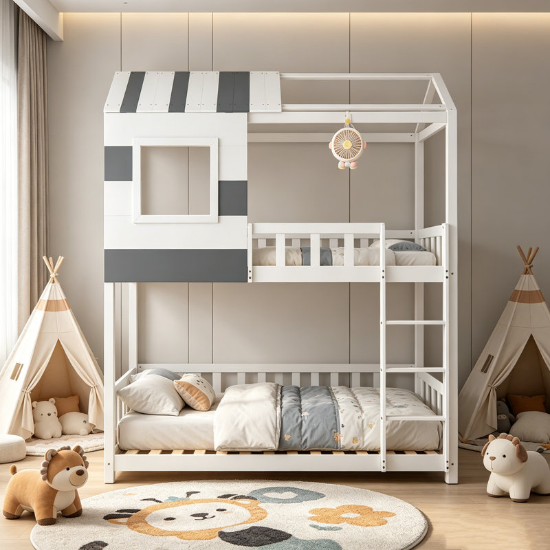 Core Panel House Double-Deck Floor Bed