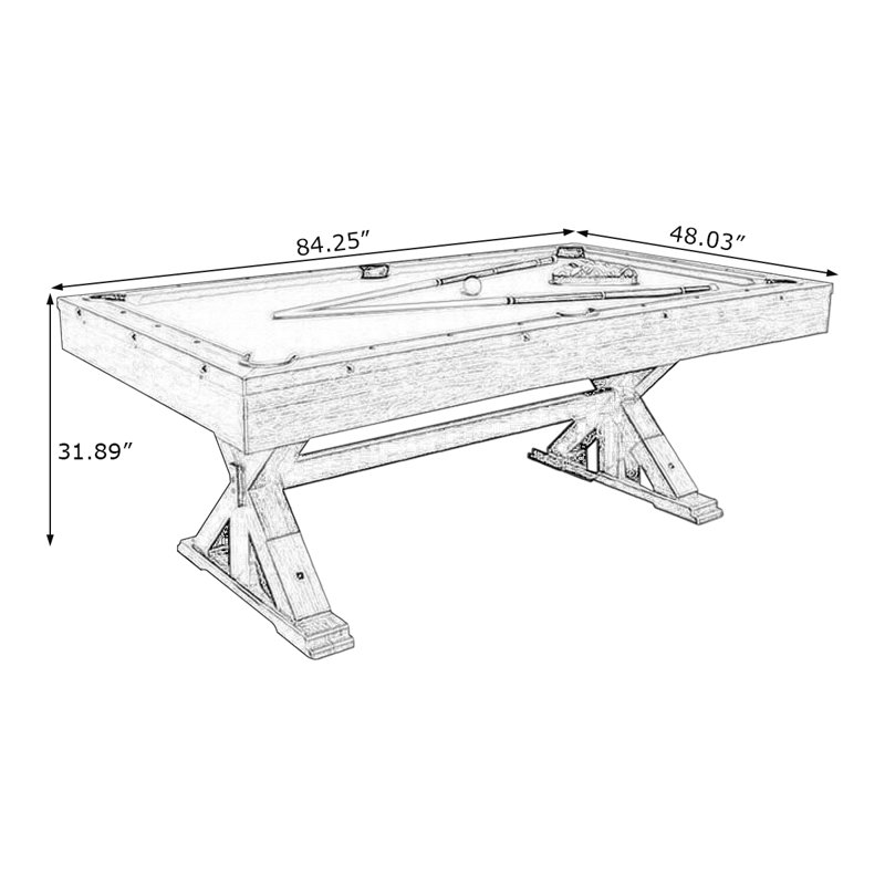 Multi-Functional Marble Three-In-One Household Entertainment Billiard Table, Blue