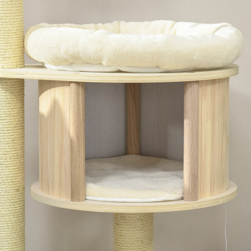 Arbre à chat à 3 niveaux avec poteaux à griffer en sisal