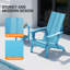 Chaises Adirondack pliantes en plastique HDPE avec porte-gobelet (deux ensembles)-1314157864