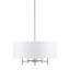 Lustre 5 lumières à abat-jour tambour-928044626