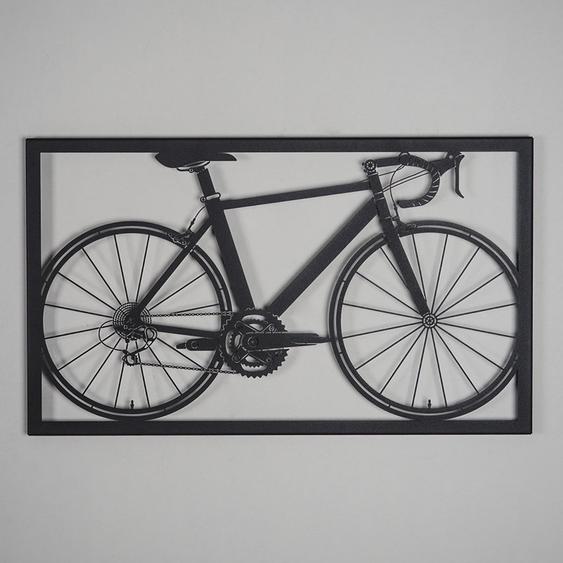 Accessoire mural décoratif en métal, 100% acier, finition noire, 21,7 po x 37,4 po | Épaisseur durable de 1,5 mm | Léger - seulement 5,7 lb | Parfait pour la décoration intérieure et les espaces de bureau, design élégant et moderne
