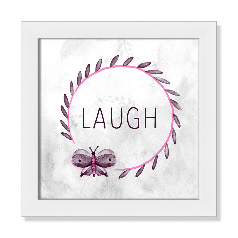 My Girl 1' Wall Decal, White Flat Framed, 12" H x 12" W x 0.6" D