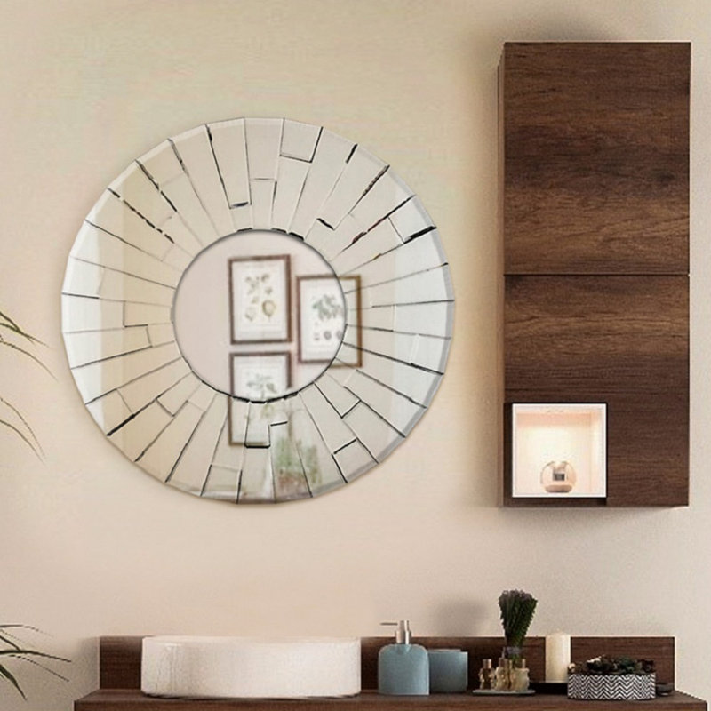 Miroir mural rond avec sonneries wind
