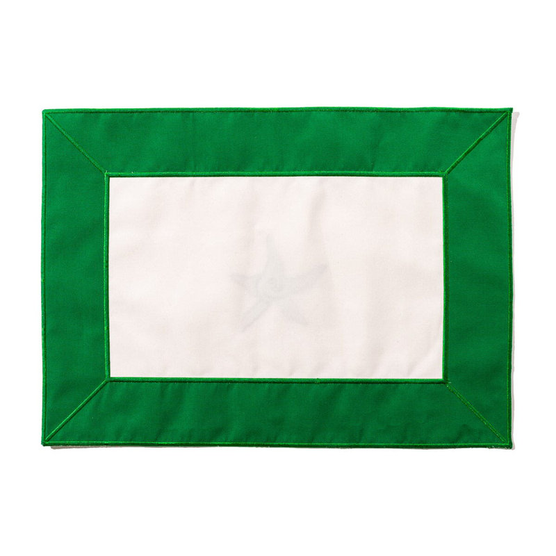 Placemat, Green/White