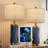 24.5'' Ceramic Table Lamp with USB Ports, Modern Bedside Lamp for Living Room (Set of 2)-2043514317-2043514318