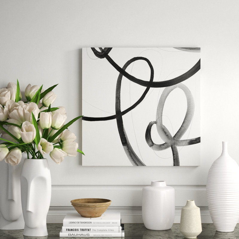 Heartbeat Note V Print by Barclay Butera, 24" H x 24" W x 1.5" D, Image Brush Gel