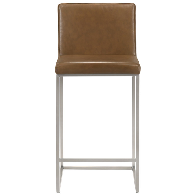 Tabouret de comptoir 25,8 po Batel, Brun caramel