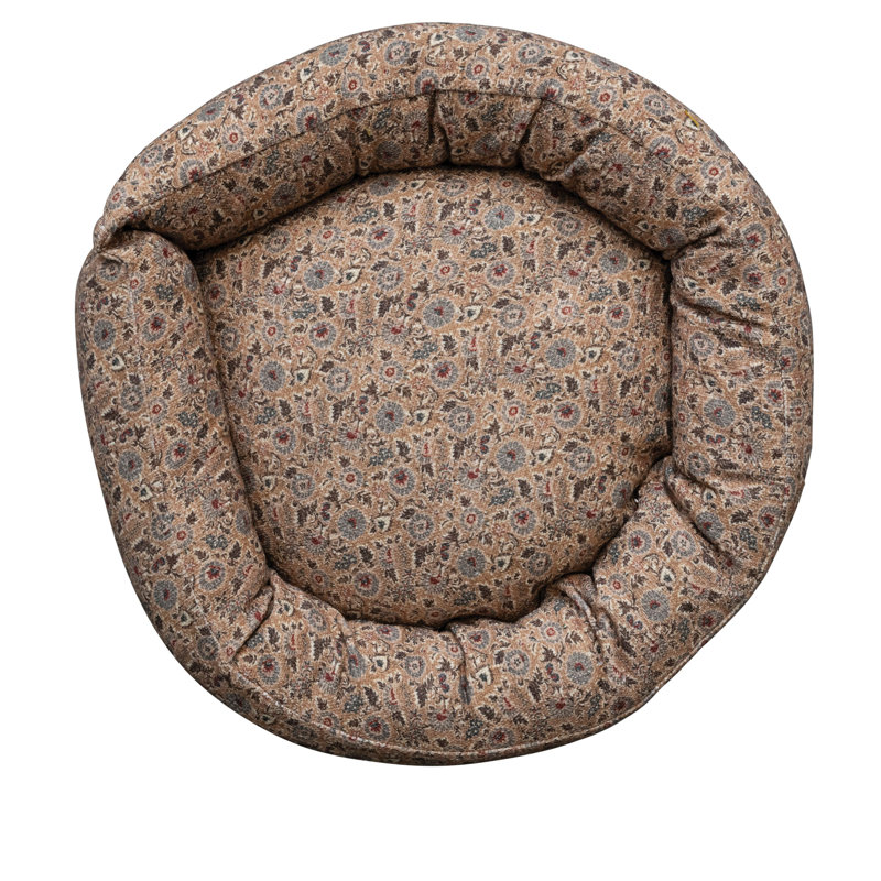 Lit pour chien en coton à motif floral