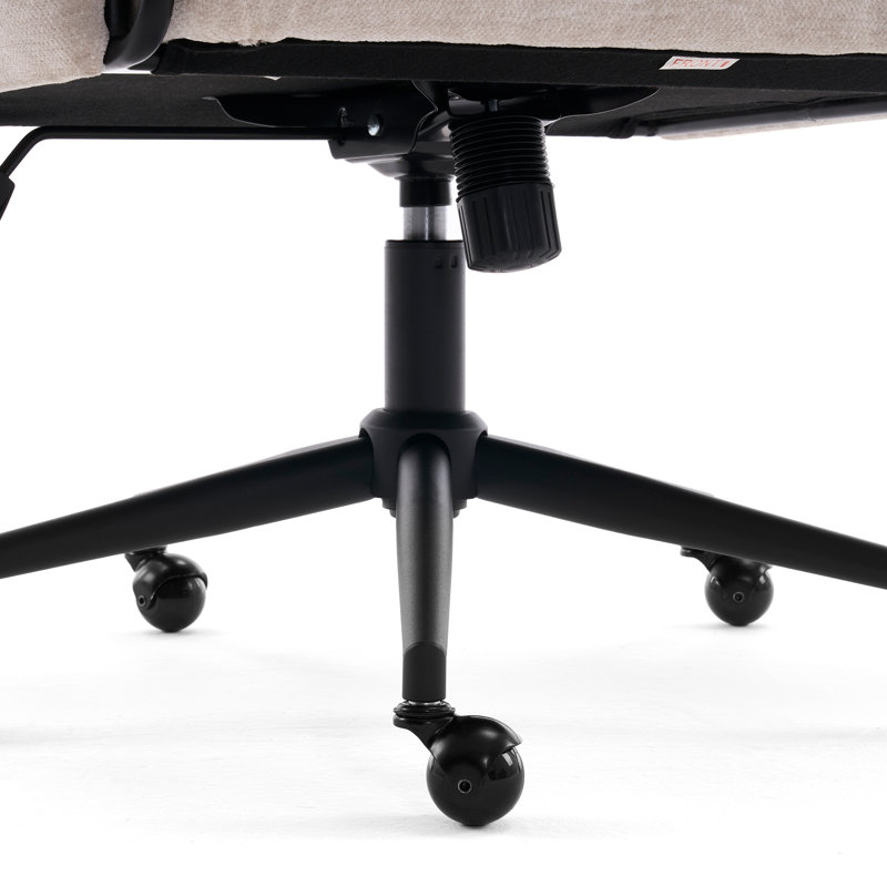Fauteuil de bureau Arianna, Beige Seat/ Black Frame