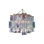 Lustre en cristal Amethyst Murano