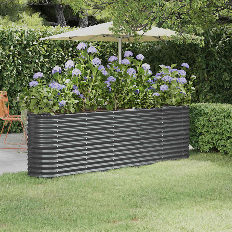 Jardin surélevé Garden, H 88,2 po x l 88,2 po x P 26,8 po, Anthracite
