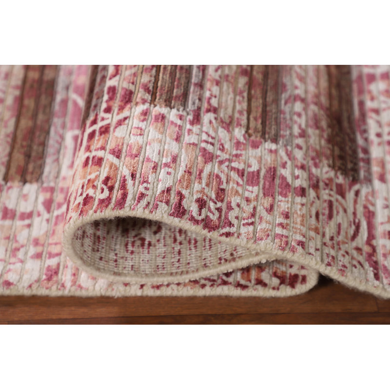 Tapis rayé abstrait moderne 3 x 5