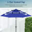 Parasol de patio à 3 niveaux-130904416