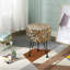 33cm Wide Round Animal Print Standard Ottoman-292845867