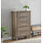 Wood Vintage Chest Dresser With 5 Drawers-1942264183