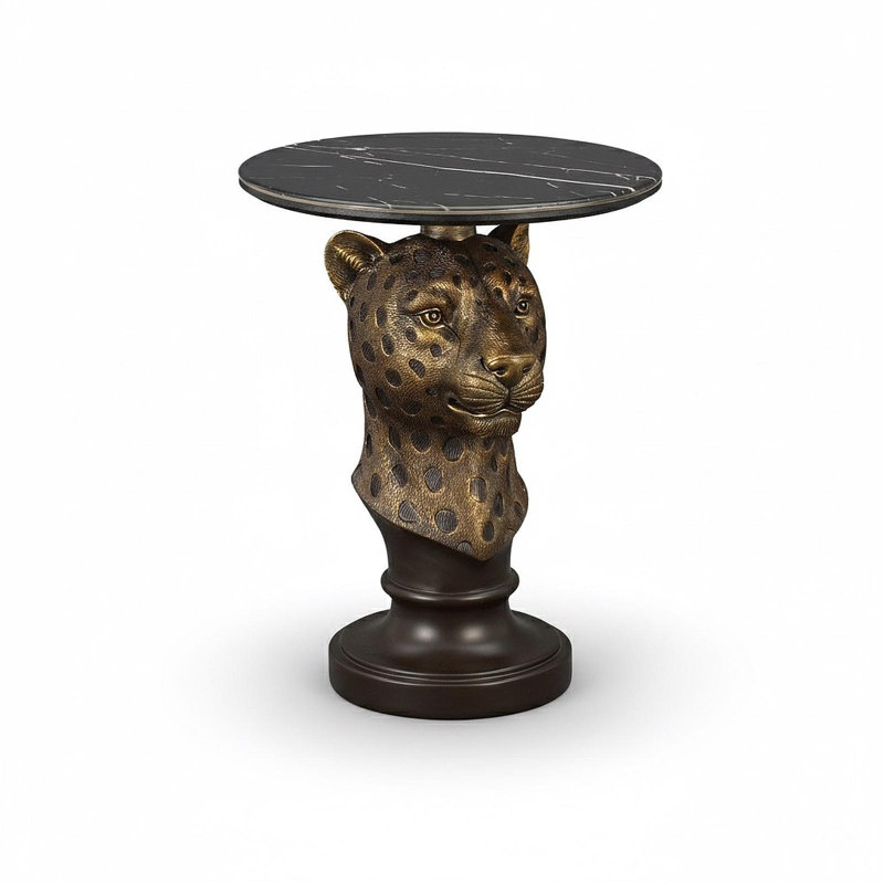 Table d'appoint Leopard Head
