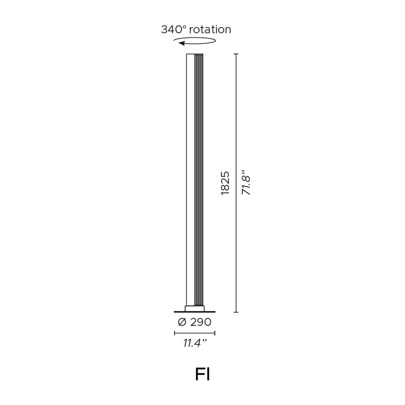 Stick Floor Lamp, Bronze