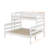 Wood Twin XL Over Queen Bunk Bed With Ladder