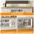 61*17.7*21.7 Inch Gray Farmhouse TV Stand for 65 Inch TVs Entertainment Center with Storage Cabinets-1840269457