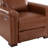 Westdale 36.02'' W Genuine Leather Power Standard Recliner with Solid Wood Legs-1610858596