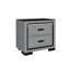 Table de chevet gris Isaiah