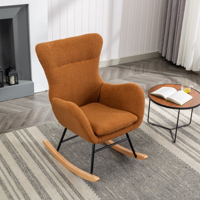 Chaise berçante en métal