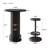 Round Bar Table Set, Farmhouse  Home Bar with 2 barstools-588373493