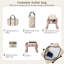 Valise de voyage légère en Hardshell en ABS avec roulettes pivotantes, ensemble de sac de voyage léger pour hommes et femmes, 20 pouces