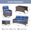 Ensemble de conversation d'extérieur en osier pour 7 à 9 personnes avec chaises pivotantes et table basse-1871633893-1871633914
