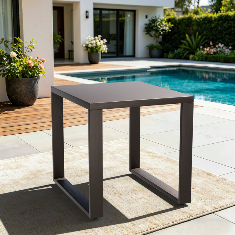 Taheed Modern Square 20''L×20'' W End Table