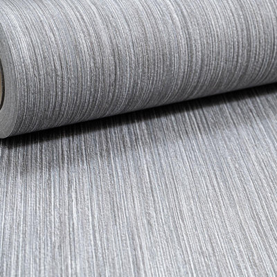 Smart Price Home Grey Stripe Paste The Wall Wallpaper SPH00317