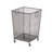 Metal Square Mesh Wire Rolling Laundry Storage Basket With Ring Handles-63108068