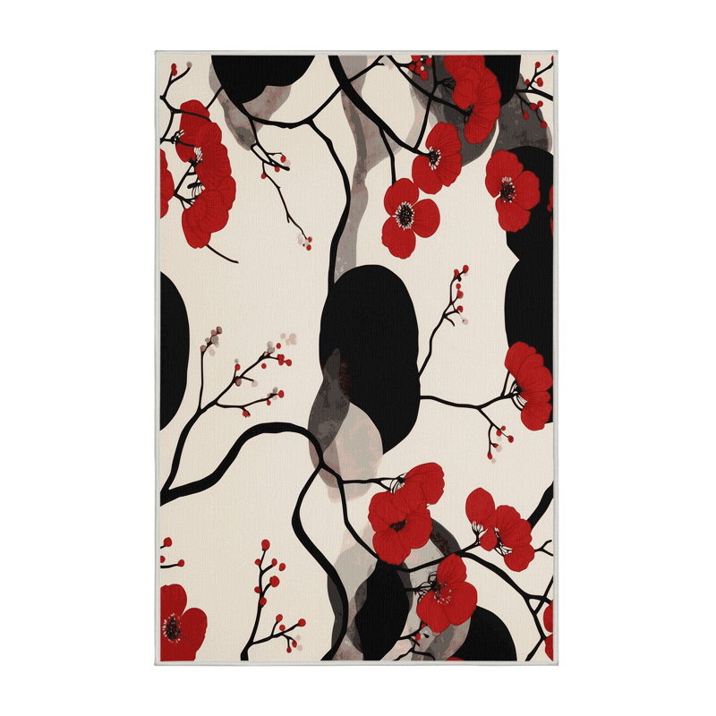 Blooming Flow Rug, Rectangle 2' x 3'