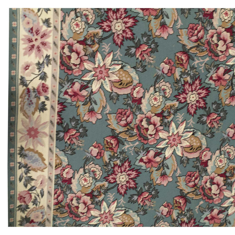 Handmade Wool Floral Area Rug