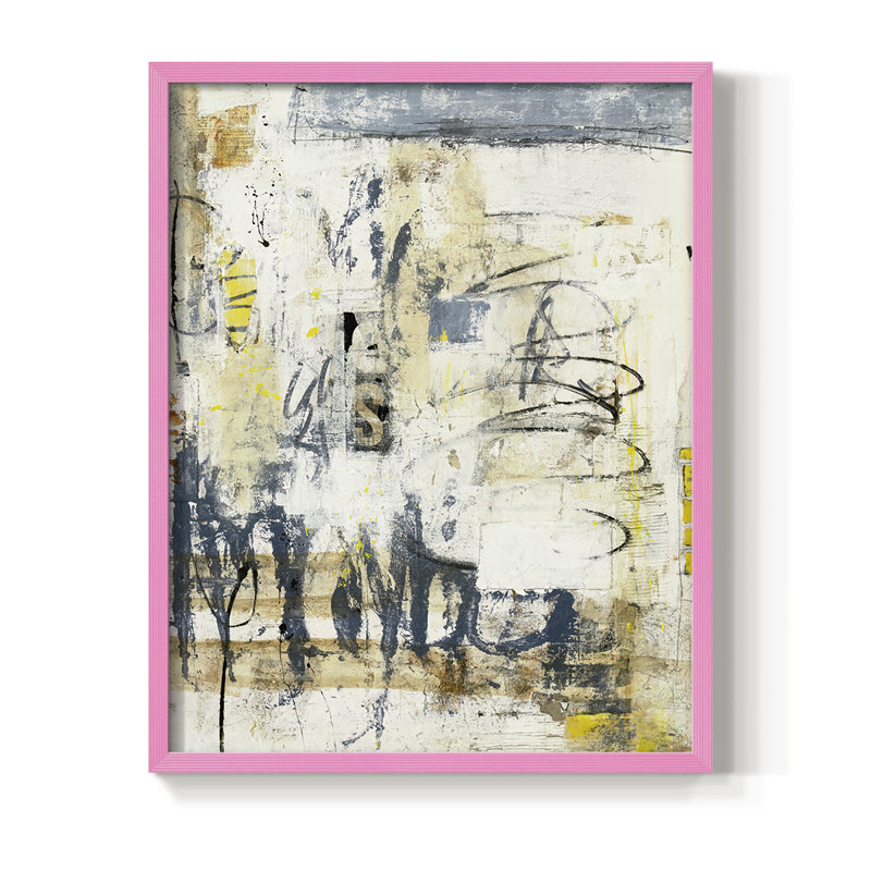 Reproduction encadrée Urban Revival - bois massif, Cadre photo rose simple, H 10 po x l 8 po