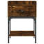 Shabari 40.5cm W Iron Bedside Table-1924250994-1889720839