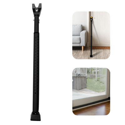 Sliding Door Security Bar, Door Jammer 2-in-1 Adjustable, Door Stoppers Security, 40 Different Adjustments