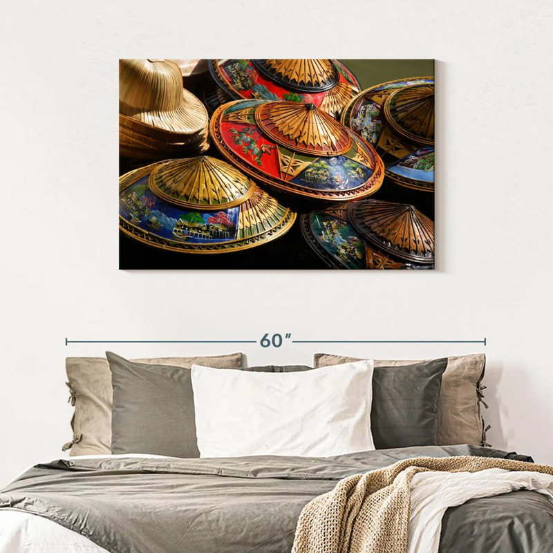 Kerner Traditional Thai Hats, 30" H x 45" W