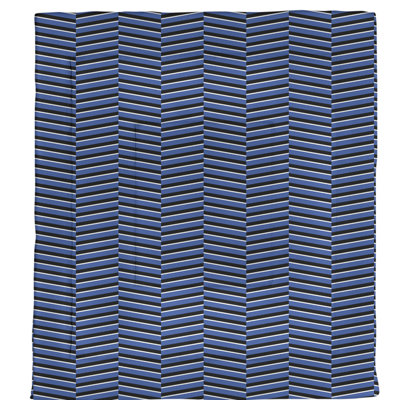 Édredon réversible simple en microfibre à rayures fracturées