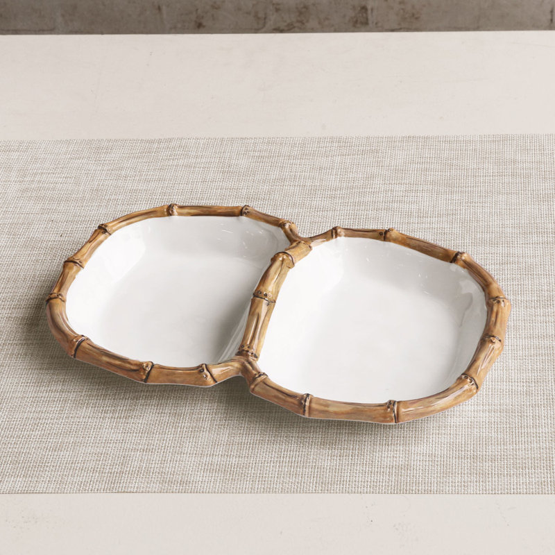 Vida Melamine Divided Serving Dish