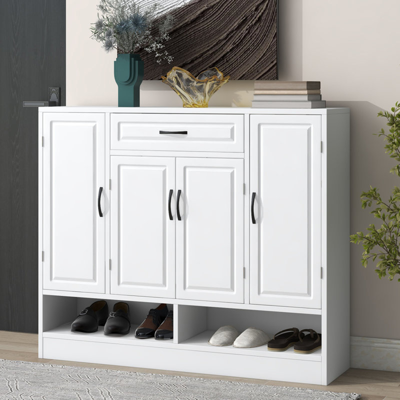 Shoe Storage Cabinet, White