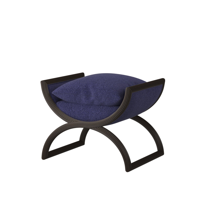 Tabouret d'appoint Fillmore, Indigo Dutton (tissu performance) 1352-54, Espresso