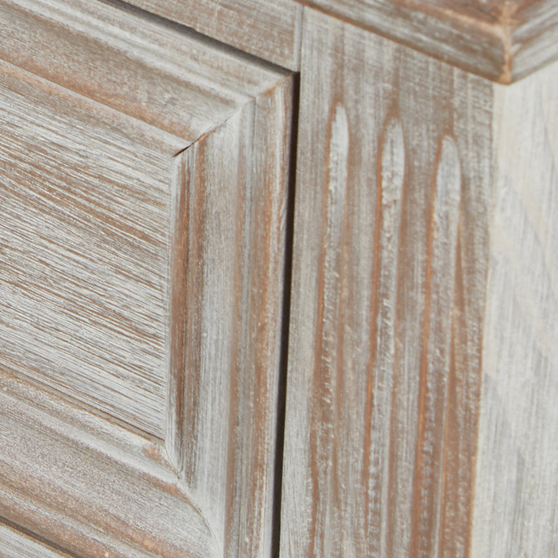 Charlee End Table, Brown with White Wash