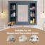 Armoire murale de salle de bain peu encombrante - Grand miroir avec étagère ouverte à 6 niveaux-333647514