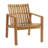 Kenmare Modern Rustic Acacia Wood Outdoor Lounge Chair with Slatted Back and Curved Seat-125238884-129684000
