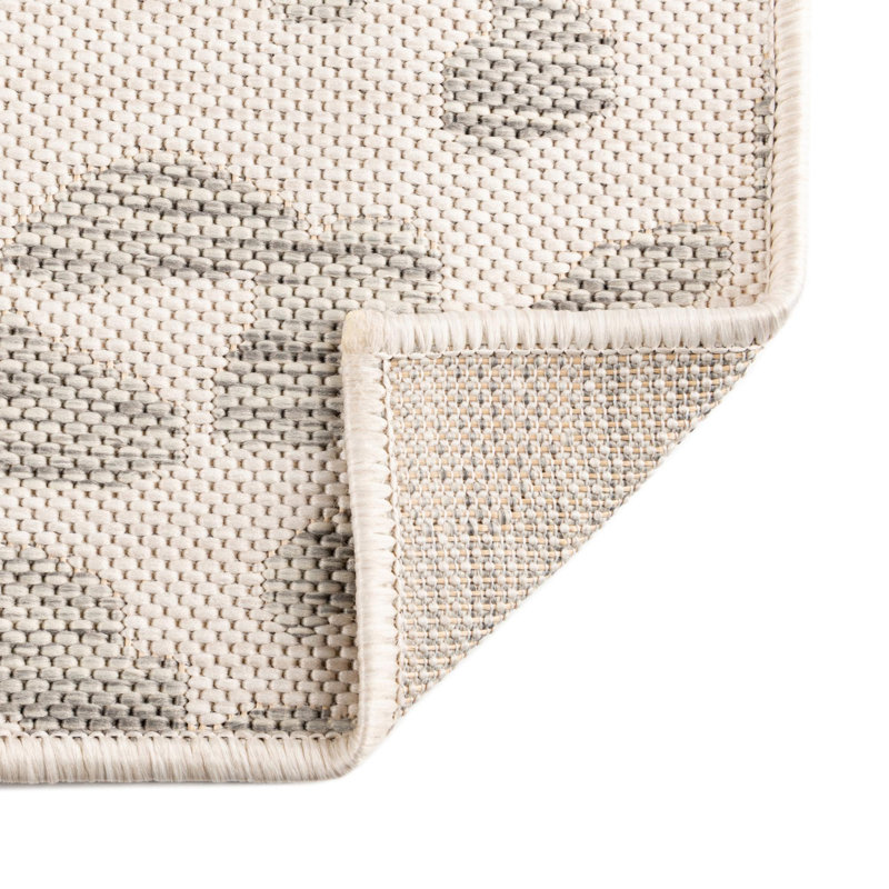 Tapis intérieur / extérieur en polypropylène tissé à la machine, Rectangle 5 pi 3 po x 7 pi 10 po