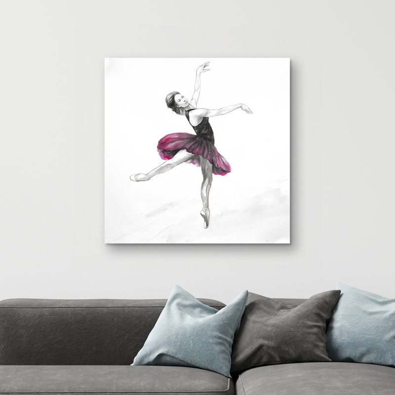 Small ballerina - 32"x32" art on canvas