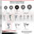 4 Inch Phenolic Wheel Swivel Top Plate Caster Set with 2 Brake 2 Rigid SCC