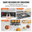 9 PCS de 76 mm avec crêperie commerciale de 78 mm et boulanger Dorayaki